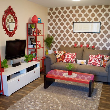 Cascade Stenciled Living Room