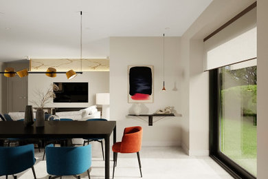 Inspiration for a contemporary dining room in Other.