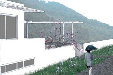 Inspiration for a contemporary home design remodel in New York