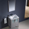 Fresca Torino 24" Gray Modern Bathroom Vanity With Integrated Sink