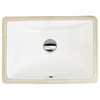 Nantucket Sinks 16"x11" Undermount Ceramic Sink, White