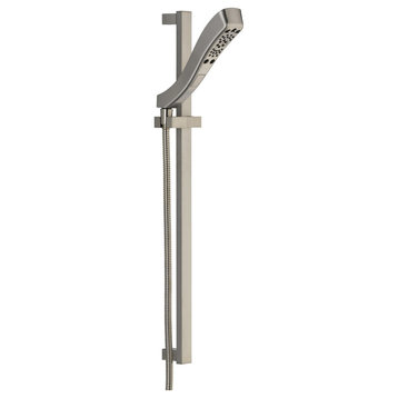 Delta H2Okinetic 4-Setting Slide Bar Hand Shower, Stainless, 51552-SS