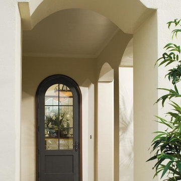 Complement your home’s curves with Pella® Architect Series® hinged patio doors