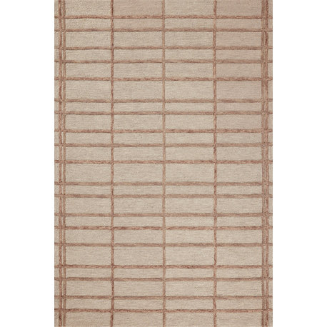 Chris Loves Julia x Loloi Bradley Rose / Blush 18" x 18" Sample Rug