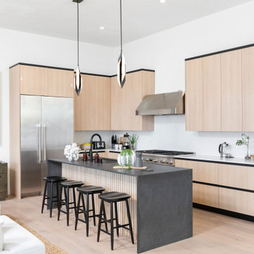 Cliffside Luxury Kitchen with Ocean Views from Point Dume