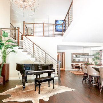 Rustic Lux Great Room Staircase