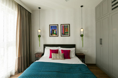 バンガロールにあるモダンスタイルのおしゃれな寝室