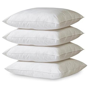 Hypoallergenic Down-Alternative Bed Pillows, 4-Pack, Standard