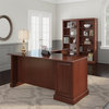 Saratoga Executive L Desk and 2 Bookcases in Harvest Cherry - Engineered Wood
