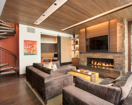 Best Contemporary Family Room Design Ideas & Remodel Pictures | Houzz
