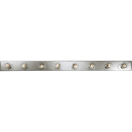 Progress Lighting P3118 Broadway Eight-Light Bath Bar - Polished Chrome