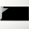Reflections Peel & Stick 3 in. x 6 in. Glass Beveled Subway Tile in Glossy Black