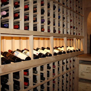 Individual Bottle and High Reveal Display Custom Wine Racking TX