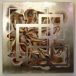 Original paintings on metal - Mixed Media Art