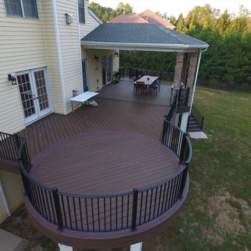 Roof structures over decks