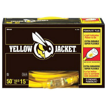 Yellow Jacket 2805 Commercial Extension Cord, 50', Yellow