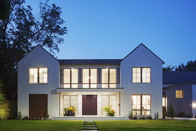 Example of a minimalist home design design in Atlanta
