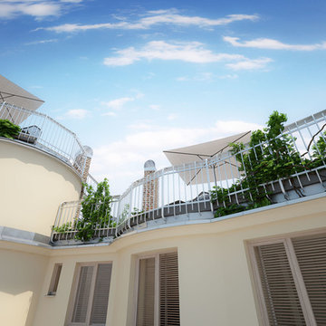 City rooftop romance