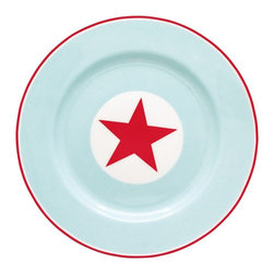 GreenGate Plate Star Pale - Blue - Dinner Plates