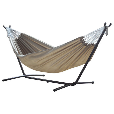 Vivere's Combo, Sunbrella Sand Hammock With Stand, 9'