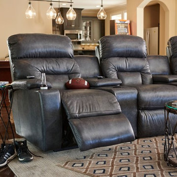 Spectator Sectional by La-Z-Boy shown in Dark Charcoal
