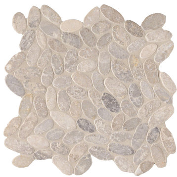 MSI SMOT-PEB-ASH 11-13/16" x 11-13/16" Pebble Mosaic Sheet - - Ash