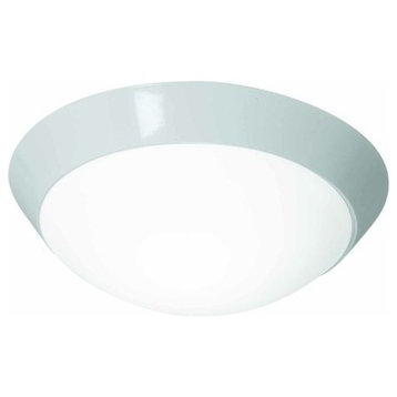 Access Lighting 20624 Cobalt 1 Light Flush Mount Ceiling Fixture - White / Opal
