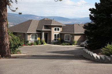 Inspiration for a contemporary exterior home remodel in Vancouver