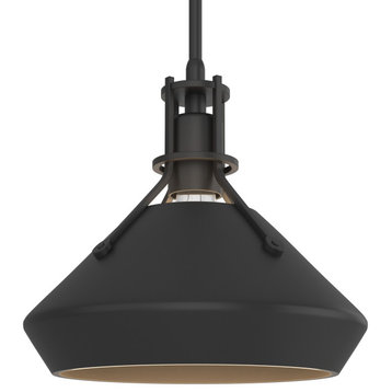 Henry with Chamfer Pendant, Black, Black Accents