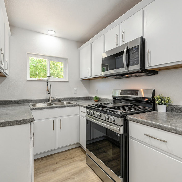 Example of a classic ADU kitchen design in Folsom