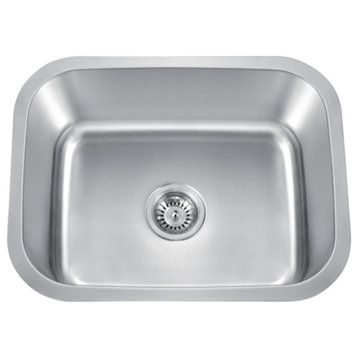 Vuzati 23" Undermount Single Bowl Stainless Steel Kitchen Sink
