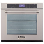 KUCHT - Kucht 30in. Single Electric Wall Oven with Convection and in Stainless Steel - Introducing the Kucht KWO310 Single Wall Oven - a stunning addition to our renowned rangetop line, designed with matching stainless steel finishes for a cohesive and modern look in your kitchen.