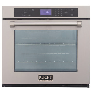 Kucht 30in. Single Electric Wall Oven with Convection and in Stainless Steel