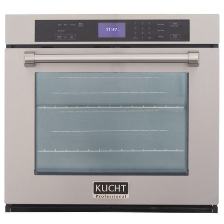 Kucht 30in. Single Electric Wall Oven with Convection and in Stainless Steel