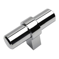 Cosmas - Cosmas 181CH Polished Chrome Euro Style T Bar Knob - Cabinet And Drawer Knobs