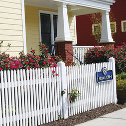 Cellular Vinyl Nantucket Picket Fence - Home Fencing And Gates