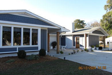 Coastal exterior home idea in Other