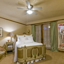 Beds angled  in corners