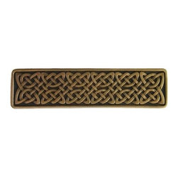 Inviting Home Inc. - Celtic Isles Pull, Antique-Style Brass - Cabinet And Drawer Handle Pulls