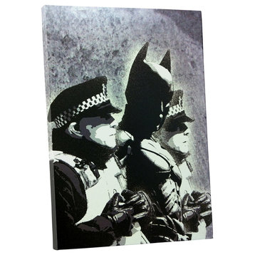 Banksy Batman Arrest Canvas Wall Art