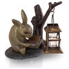 Booklover Rabbit Garden Lantern