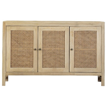 Coaster Amaryllis Rectangular 3-door Wood Accent Cabinet Natural