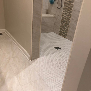 Contemporary Master Bath With Flare
