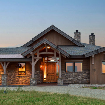 Eastern Idaho Timber Frame: Driggs Residence