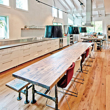 A Beautiful Kitchen with 48" BlueStar Rangetop and BlueStar Double Wall Ovens