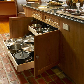 Pots and pans at hand