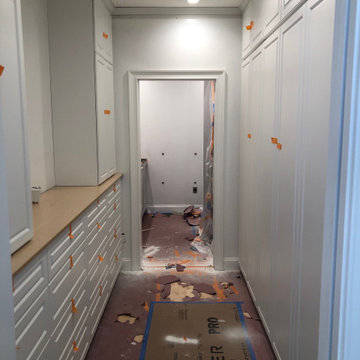 Boston Area Custom Butler's Panrty with Crown to Ceiling