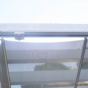 OH - Mesh Canopies on an Existing Pergola with Fan