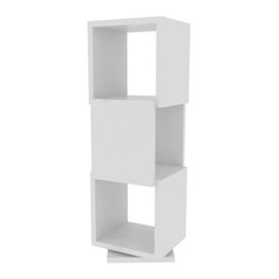 Shell Trio Shelving Unit in White - Bookcases
