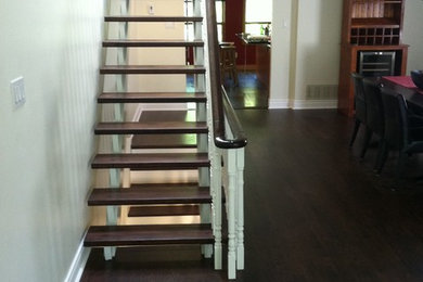 Example of a classic staircase design in Toronto